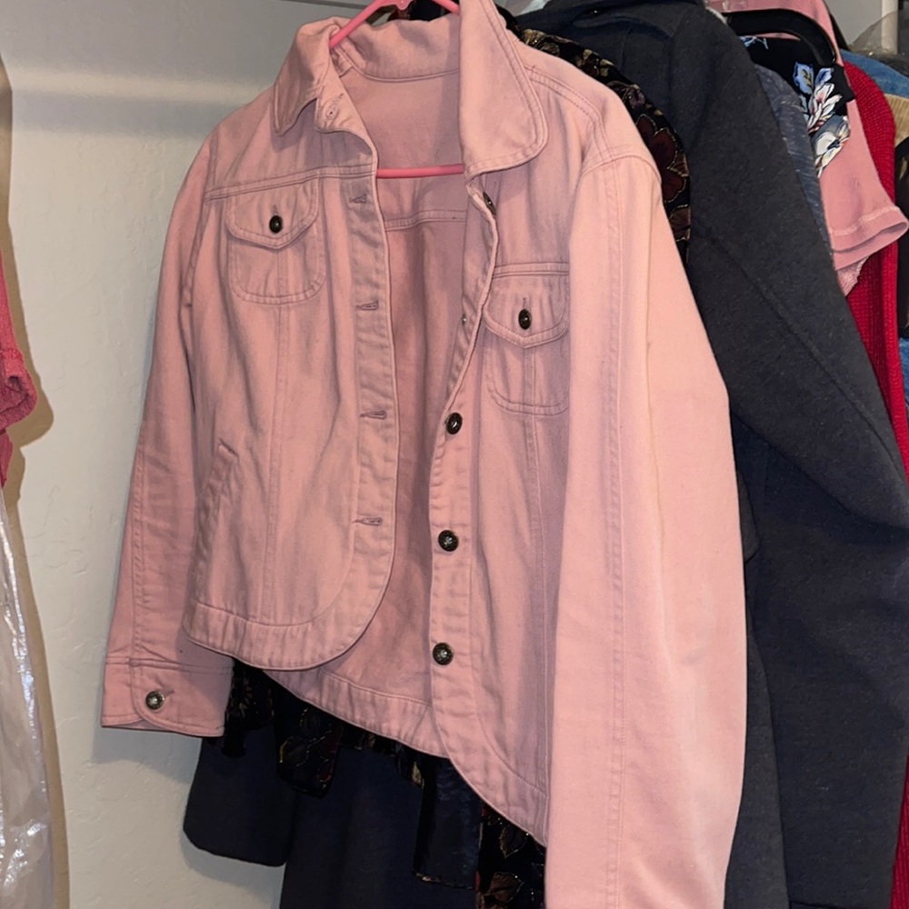 Pink jean jacket